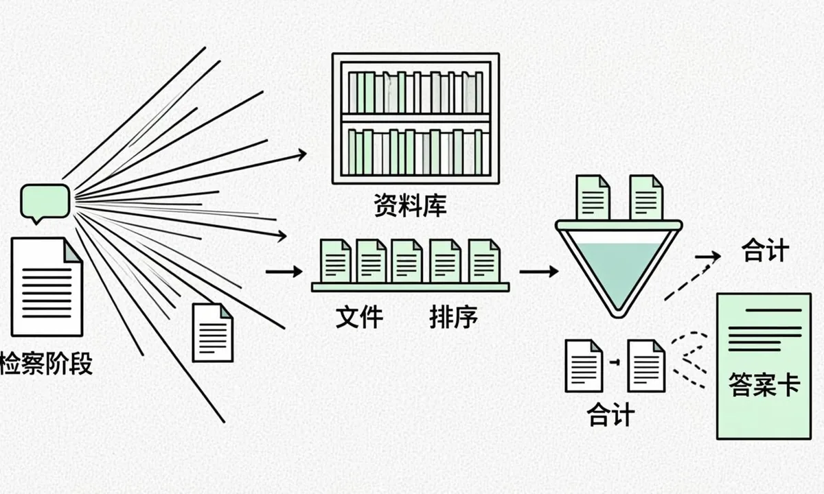 Diagram of generative engine optimization pipeline from prompt to retrieval to cited synthesis