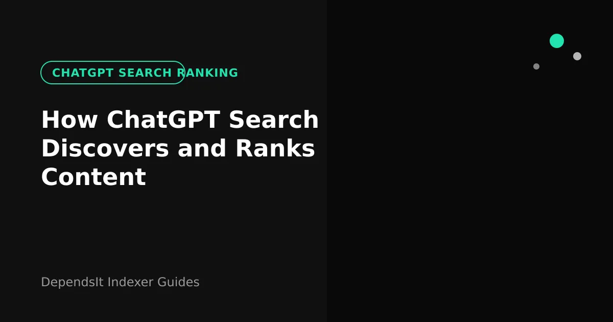 ChatGPT search ranking overview retrieving live web pages for cited answers