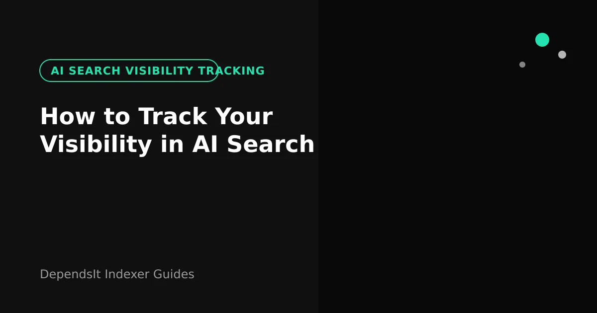 Dashboard for ai search visibility tracking across ChatGPT, Perplexity and AI Overviews