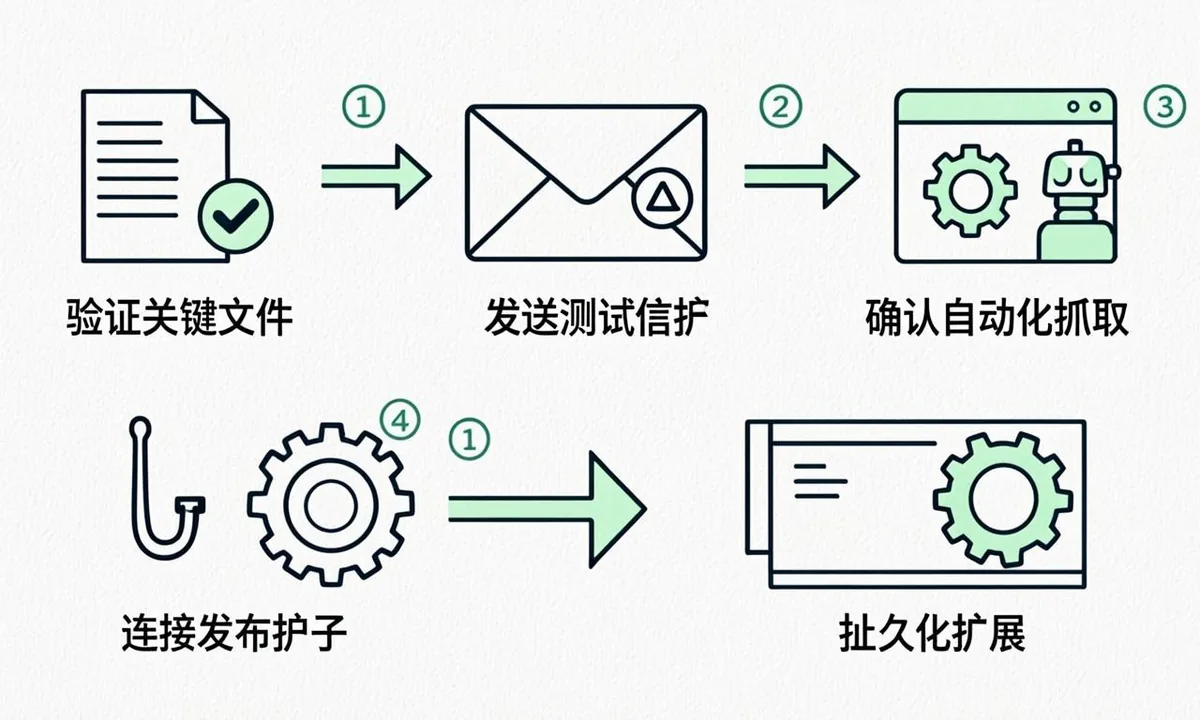 Workflow showing naver indexnow handling with paced queue and logging