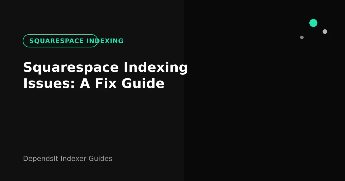 Squarespace indexing overview with site map and crawler flow