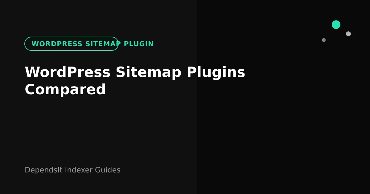 WordPress sitemap plugin comparison showing core Yoast and Rank Math outputs